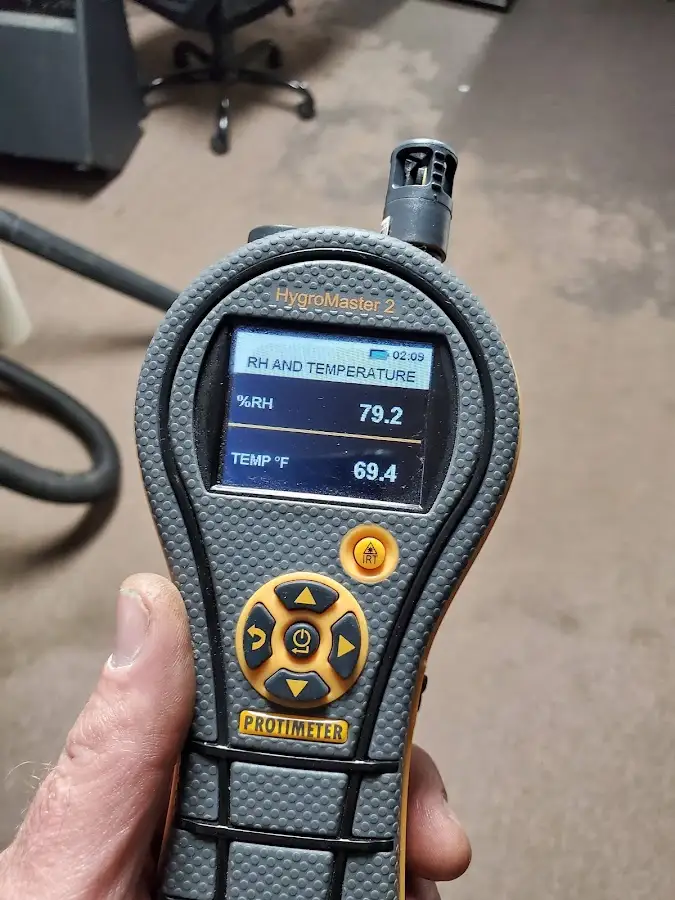 Moisture meter humidity assessment for Fire & Smoke Damage Restoration in Superior